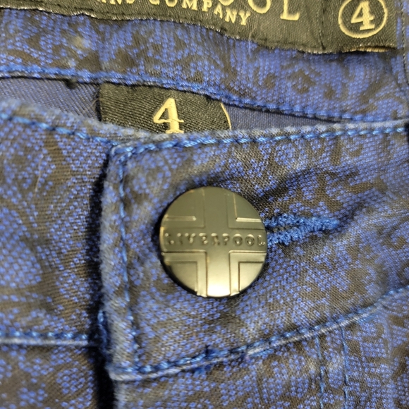 Liverpool x Paul McCartney/John Lennon Jeans Stretch Sapphire Black Lace Print 4 - Picture 4 of 10